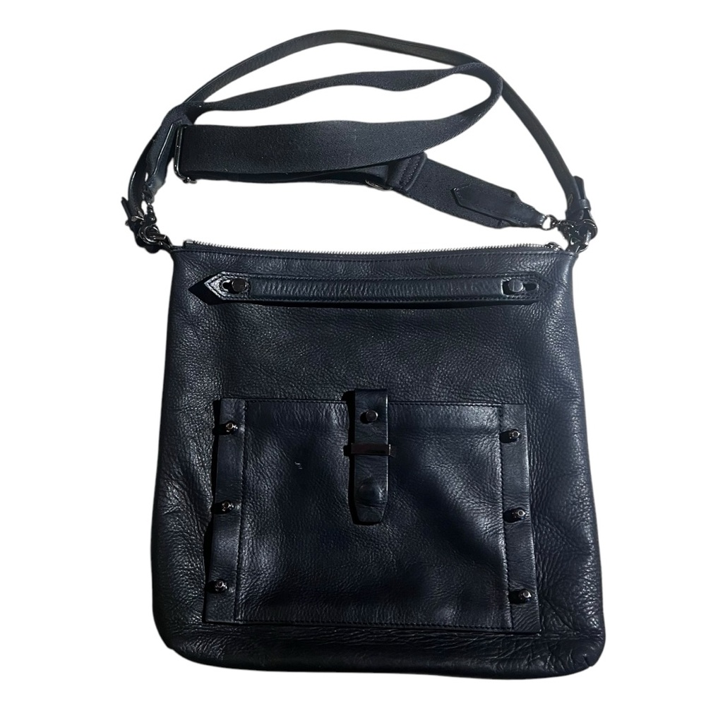 BOTKIER Warren leather women's shoulder hobo crossbody‎ bag  Black